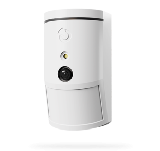 Wireless PIR motion detector with 90° photo-verification camera